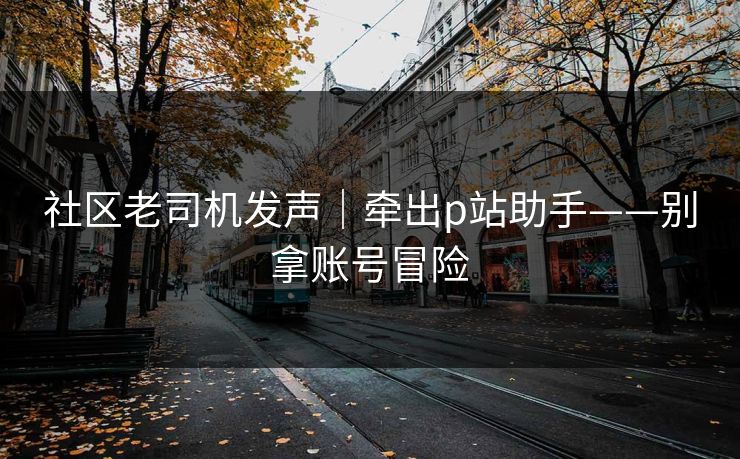 社区老司机发声｜牵出p站助手——别拿账号冒险