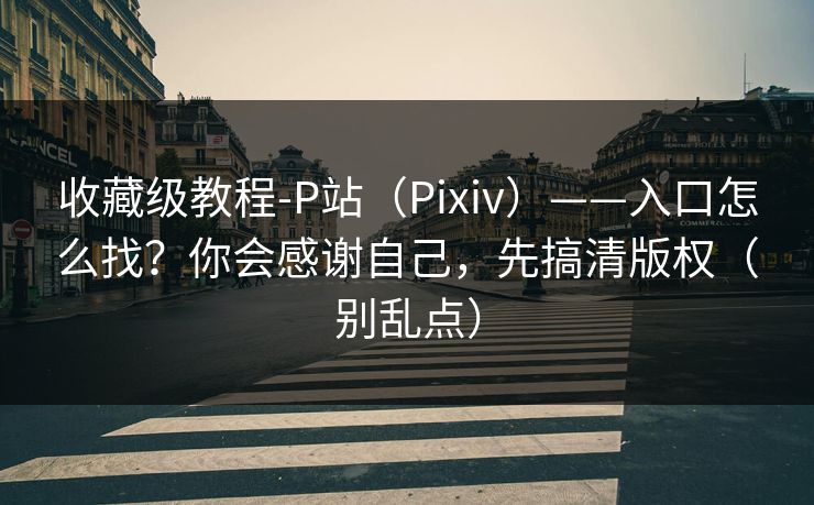 收藏级教程-P站(Pixiv)——入口怎么找?你会感谢自己,先搞清版权(别乱点) 收藏级教程-P站(Pixiv)——入口怎么找?你会感谢自己,先搞清版权(别乱点)