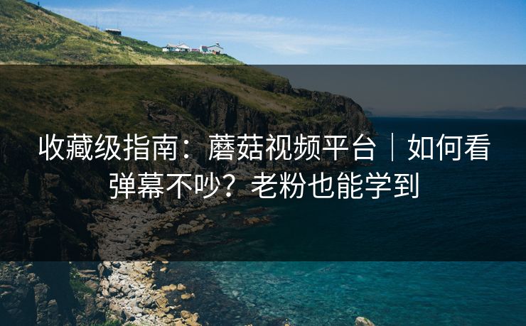 收藏级指南：蘑菇视频平台｜如何看弹幕不吵？老粉也能学到